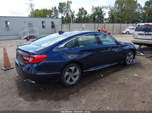 1HGCV2F52JA042339 2018 HONDA ACCORD Blue Задня права чверть