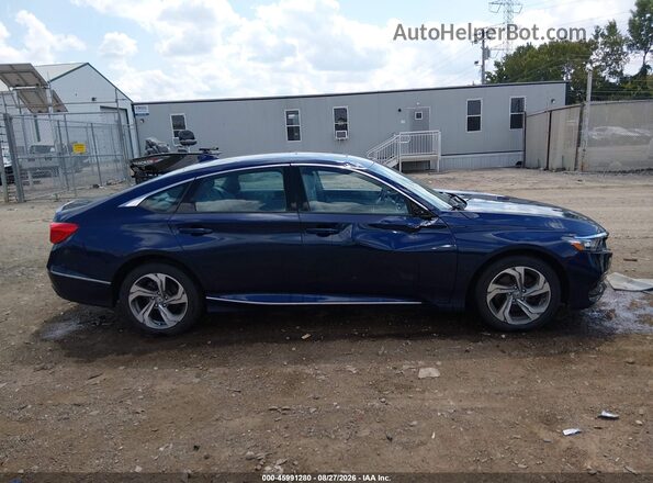 1HGCV2F52JA042339 2018 HONDA ACCORD Blue Вид задньої частини салону