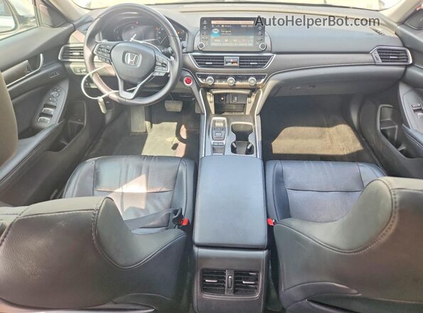 1HGCV2F53JA042883 2018 HONDA ACCORD White Առջևի վահանակի տեսք