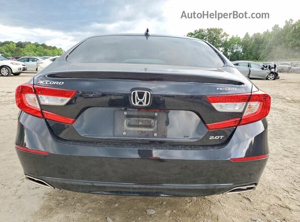 1HGCV2F53KA012039 2019 HONDA ACCORD Черный Вид сзади
