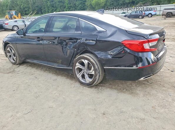 1HGCV2F53KA012039 2019 HONDA ACCORD Черный Задняя левая четверть