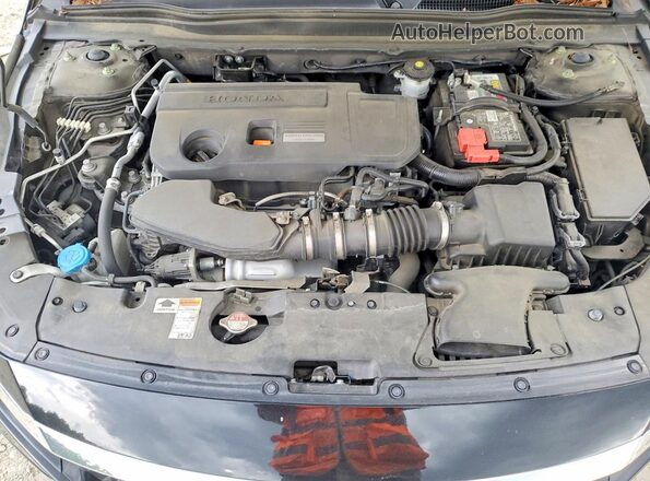 1HGCV2F53KA012039 2019 HONDA ACCORD Черный Вид задней части салона