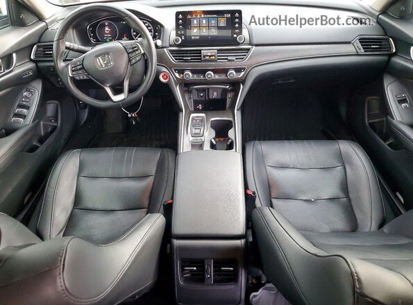 1HGCV2F53KA012039 2019 HONDA ACCORD Черный Вид панели приборов