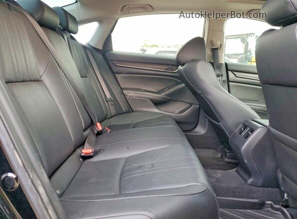 1HGCV2F53KA012039 2019 HONDA ACCORD Черный Вид задних сидений