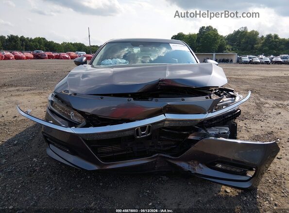 1HGCV2F54JA008564 2018 HONDA ACCORD Gray Вид спереду
