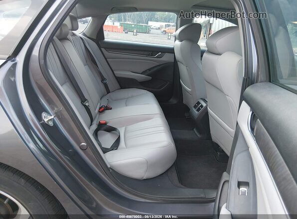 1HGCV2F54JA008564 2018 HONDA ACCORD Gray Вид наклейки з VIN-кодом