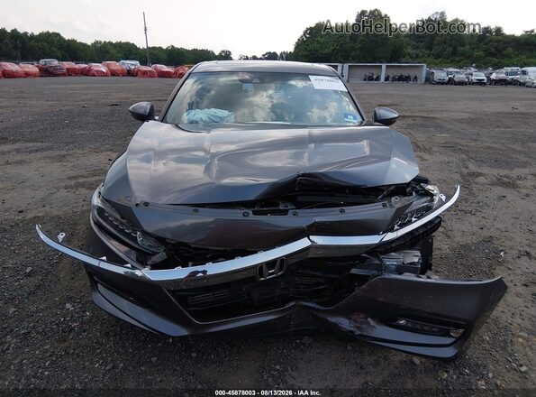 1HGCV2F54JA008564 2018 HONDA ACCORD Gray Вид щитка приладів
