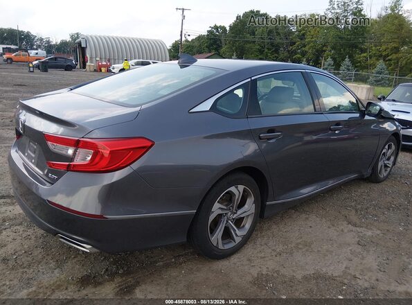 1HGCV2F54JA008564 2018 HONDA ACCORD Gray Задня права чверть