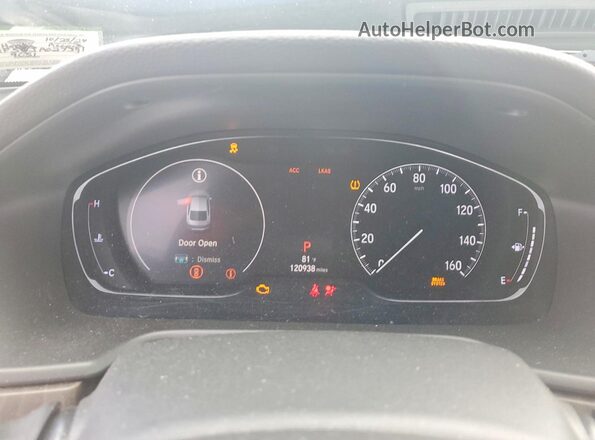 1HGCV2F56JA027391 2018 HONDA ACCORD Blue Вид щитка приладів