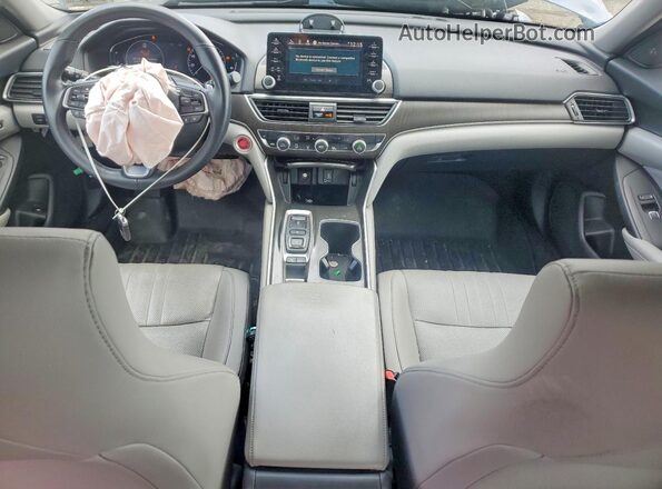 1HGCV2F56JA027391 2018 HONDA ACCORD Blue Вид панелі приладів