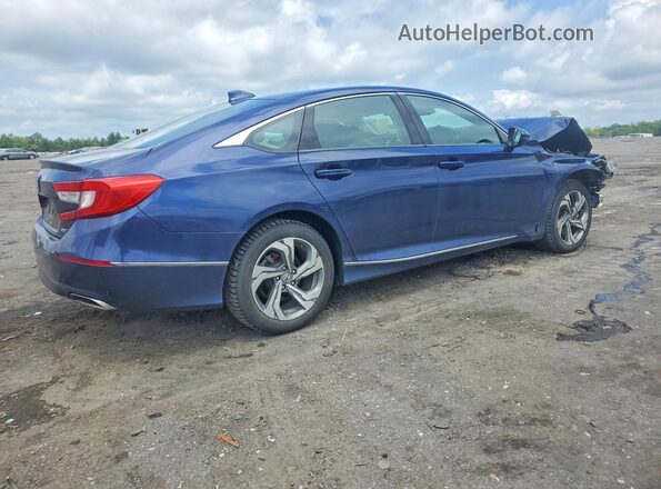1HGCV2F56JA027391 2018 HONDA ACCORD Blue Задня права чверть