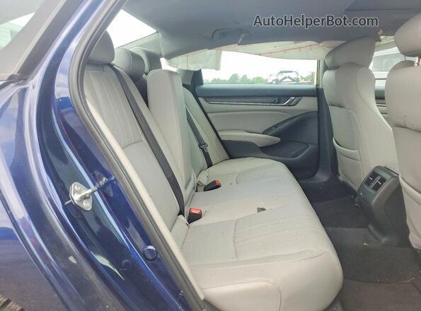 1HGCV2F56JA027391 2018 HONDA ACCORD Blue Вид задніх сидінь