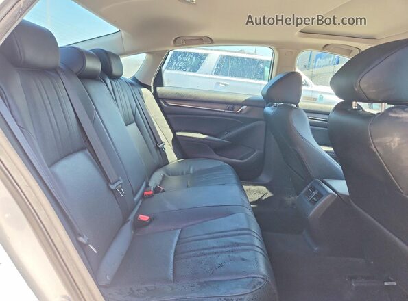 1HGCV2F56KA014674 2019 HONDA ACCORD White Rear seats view
