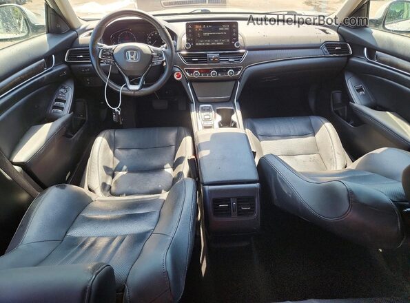 1HGCV2F56KA014674 2019 HONDA ACCORD White Dashboard view