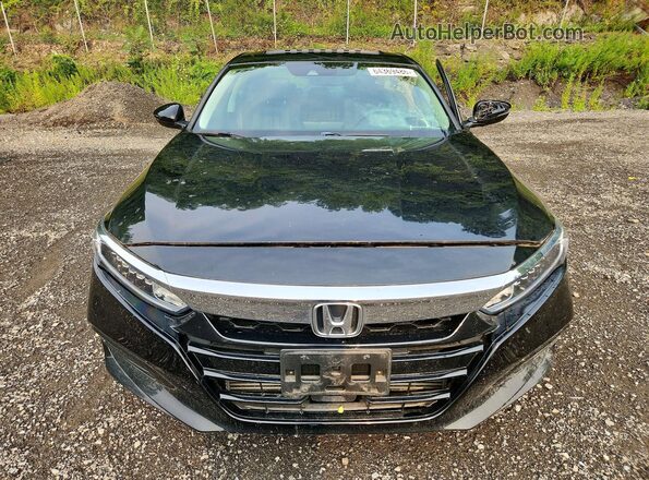 1HGCV2F57JA025178 2018 HONDA ACCORD Black Դիմացի տեսք