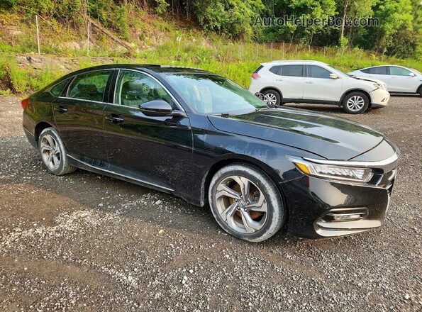 1HGCV2F57JA025178 2018 HONDA ACCORD Black Առջևի աջ