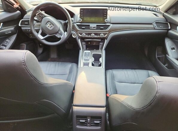1HGCV2F57JA025178 2018 HONDA ACCORD Black Առջևի վահանակի տեսք
