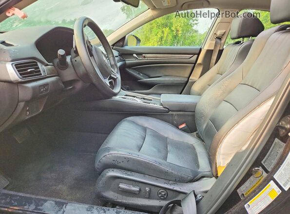 1HGCV2F57JA025178 2018 HONDA ACCORD Black Սալոնի դիմացի տեսք