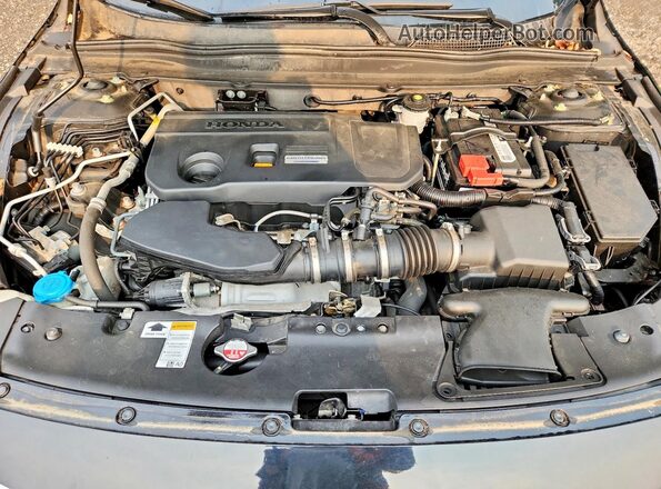 1HGCV2F57JA025178 2018 HONDA ACCORD Black Սալոնի հետևի տեսք
