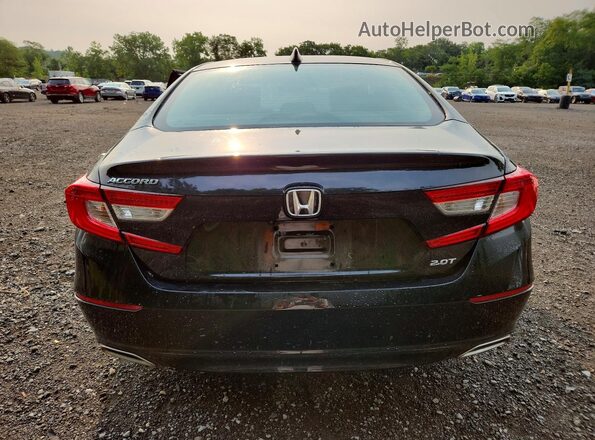 1HGCV2F57JA025178 2018 HONDA ACCORD Black Հետևի տեսք