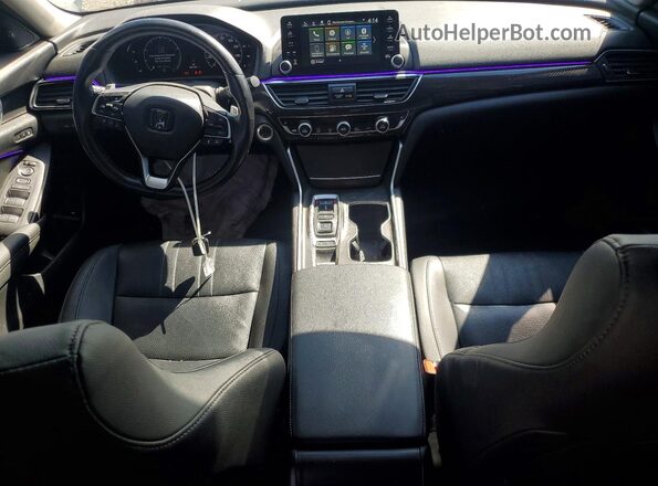 1HGCV2F57LA016354 2020 HONDA ACCORD White Вид панелі приладів