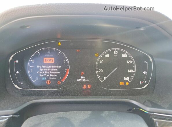 1HGCV2F57LA016354 2020 HONDA ACCORD White Вид щитка приладів