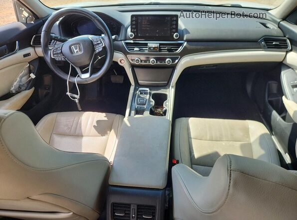 1HGCV2F58JA011239 2018 HONDA ACCORD White წინა პანელის ხედი
