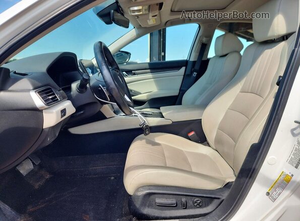 1HGCV2F58JA011239 2018 HONDA ACCORD White წინა სალონის ხედი