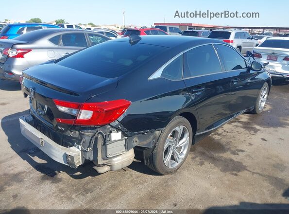 1HGCV2F58JA037789 2018 HONDA ACCORD Black Задня права чверть