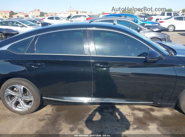 1HGCV2F58JA037789 2018 HONDA ACCORD Black Панорамний вид салону 360°