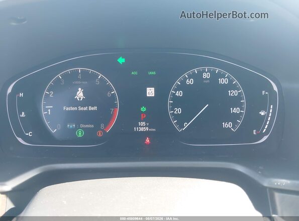 1HGCV2F58JA037789 2018 HONDA ACCORD Black Вид задніх сидінь