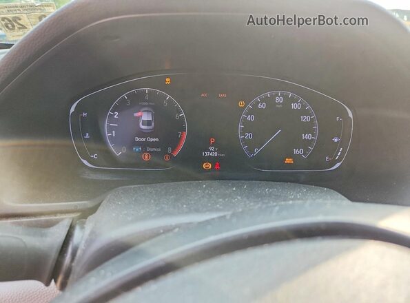 1HGCV2F58LA020039 2020 HONDA ACCORD Blue Widok zestawu wskaźników