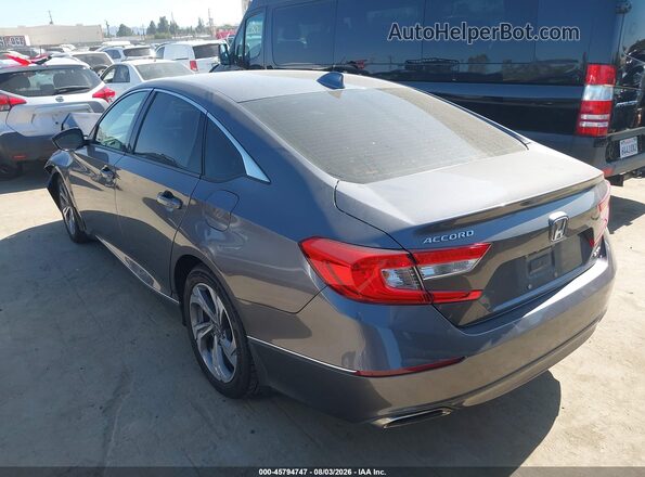 1HGCV2F59JA003425 2018 HONDA ACCORD Серый Задняя левая четверть