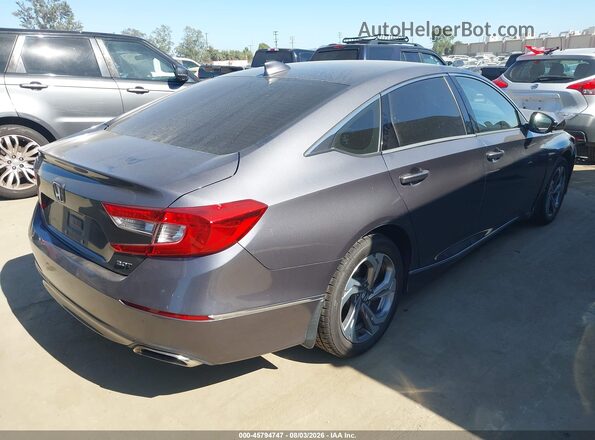 1HGCV2F59JA003425 2018 HONDA ACCORD Серый Задняя правая четверть
