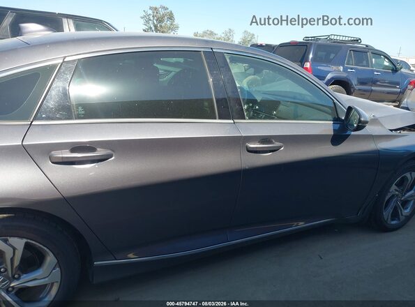 1HGCV2F59JA003425 2018 HONDA ACCORD Серый Вид задней части салона