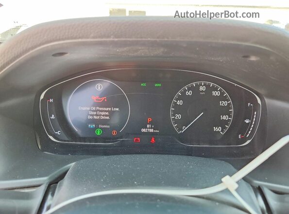 1HGCV2F59JA022251 2018 HONDA ACCORD White Widok zestawu wskaźników