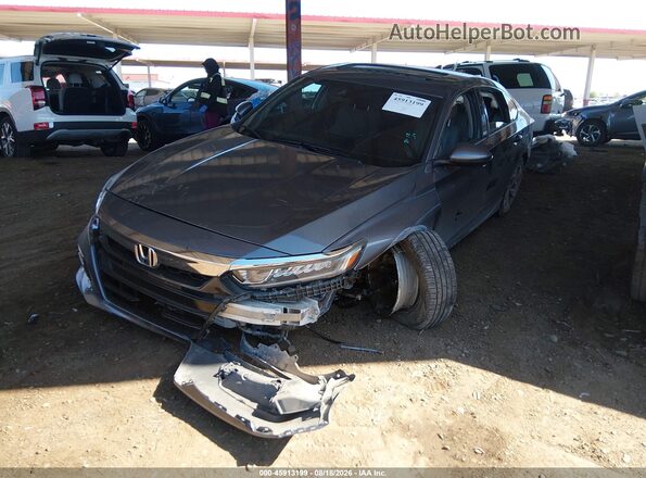 1HGCV2F59JA026509 2018 HONDA ACCORD Gray Vista tres cuartos delantera izquierda