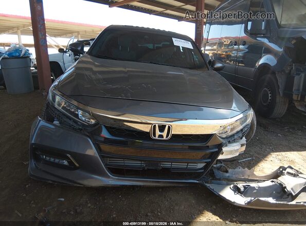 1HGCV2F59JA026509 2018 HONDA ACCORD Gray Vista del cuadro de instrumentos