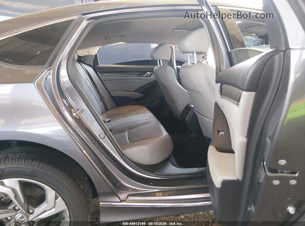1HGCV2F59JA026509 2018 HONDA ACCORD Gray Vista de la etiqueta del VIN