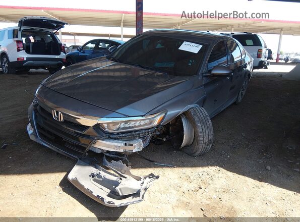 1HGCV2F59JA026509 2018 HONDA ACCORD Gray Vista frontal