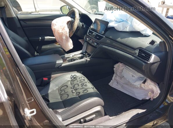 1HGCV2F5XJA044954 2018 HONDA ACCORD Black Սալոնի դիմացի տեսք