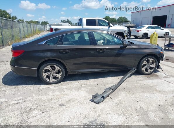 1HGCV2F5XJA044954 2018 HONDA ACCORD Black Սալոնի հետևի տեսք