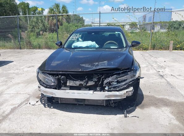 1HGCV2F5XJA044954 2018 HONDA ACCORD Black Սարքավորումների վահանակի տեսք