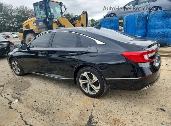 1HGCV2F60JA013138 2018 HONDA ACCORD Black Задня ліва чверть