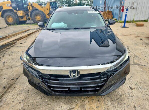 1HGCV2F60JA013138 2018 HONDA ACCORD Black Вид спереду