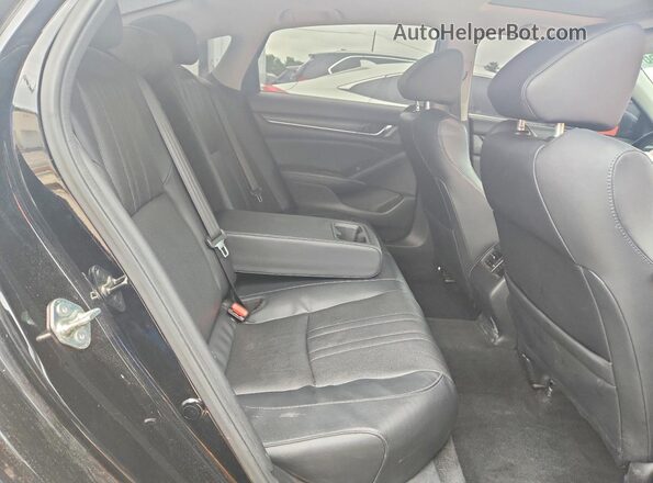 1HGCV2F60JA013138 2018 HONDA ACCORD Black Вид задніх сидінь