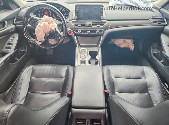 1HGCV2F60JA013138 2018 HONDA ACCORD Black Вид панелі приладів