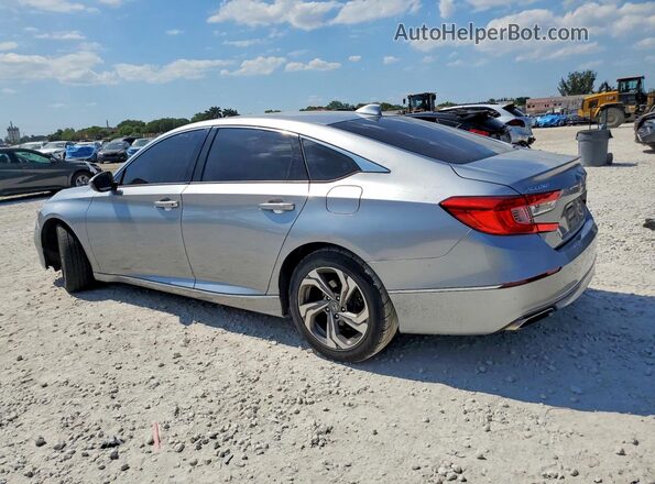1HGCV2F60JA034667 2018 HONDA ACCORD Silver Задня ліва чверть