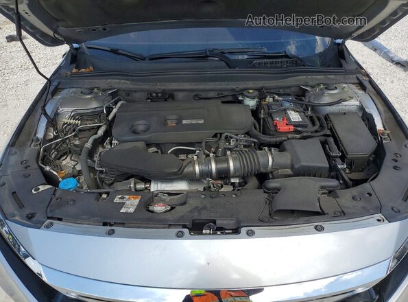 1HGCV2F60JA034667 2018 HONDA ACCORD Silver Вид задньої частини салону