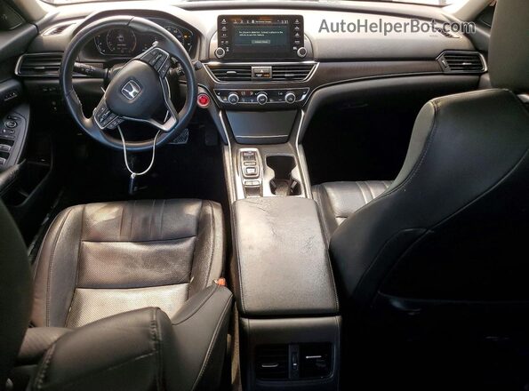 1HGCV2F60JA034667 2018 HONDA ACCORD Silver Вид панелі приладів